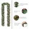 Set of 4 6ft Christmas Garlands, with Warm White LED Lights and Timer, Three Function